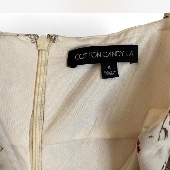 Cotton Candy White Floral Mini Dress‎ - Picture 3 of 8